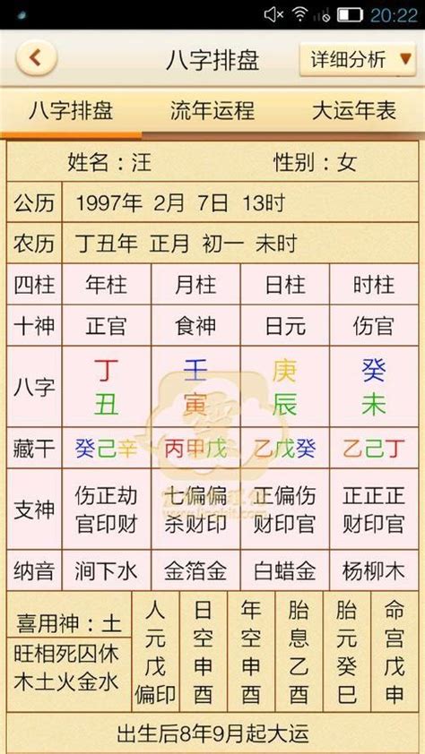 元亨利贞八字排盘|八字排盘